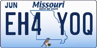 MO license plate EH4Y0Q