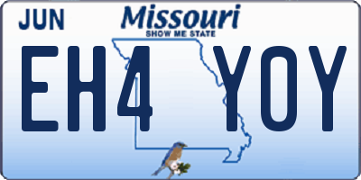 MO license plate EH4Y0Y