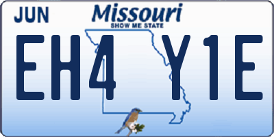 MO license plate EH4Y1E