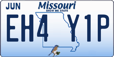 MO license plate EH4Y1P