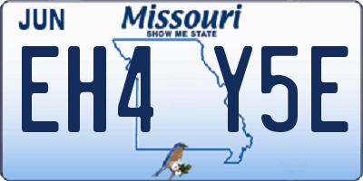 MO license plate EH4Y5E