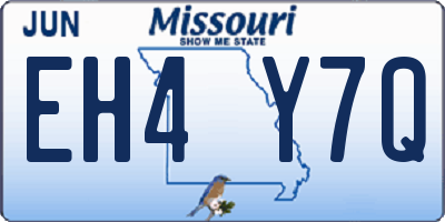 MO license plate EH4Y7Q