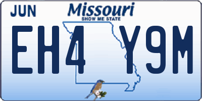 MO license plate EH4Y9M