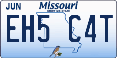 MO license plate EH5C4T
