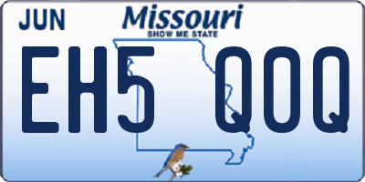 MO license plate EH5Q0Q