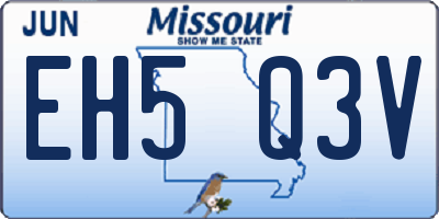 MO license plate EH5Q3V