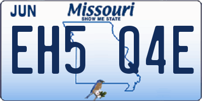 MO license plate EH5Q4E