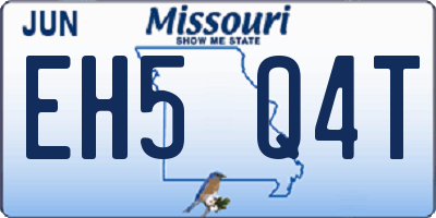 MO license plate EH5Q4T