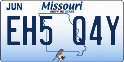 MO license plate EH5Q4Y
