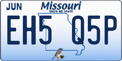 MO license plate EH5Q5P