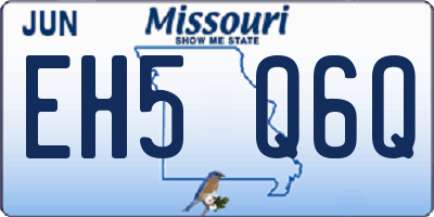 MO license plate EH5Q6Q