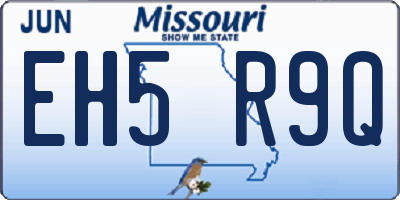 MO license plate EH5R9Q