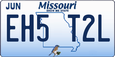 MO license plate EH5T2L