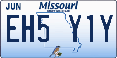 MO license plate EH5Y1Y