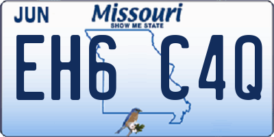 MO license plate EH6C4Q