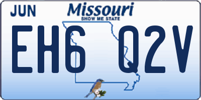 MO license plate EH6Q2V