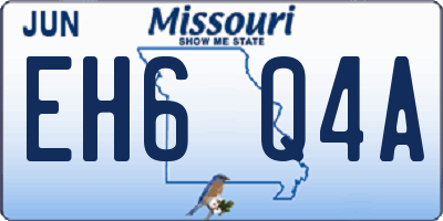 MO license plate EH6Q4A