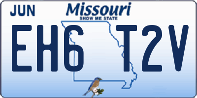 MO license plate EH6T2V