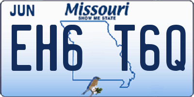 MO license plate EH6T6Q