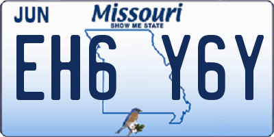 MO license plate EH6Y6Y
