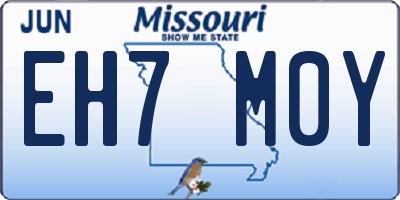 MO license plate EH7M0Y