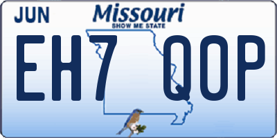 MO license plate EH7Q0P