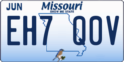 MO license plate EH7Q0V