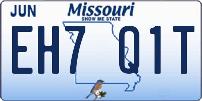 MO license plate EH7Q1T