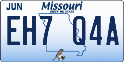 MO license plate EH7Q4A