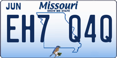 MO license plate EH7Q4Q