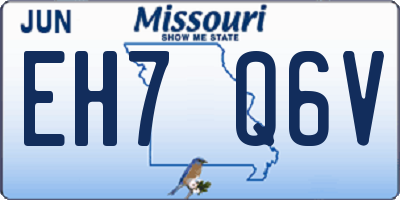MO license plate EH7Q6V