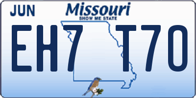 MO license plate EH7T7O