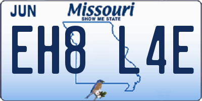 MO license plate EH8L4E