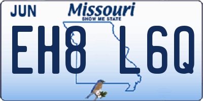 MO license plate EH8L6Q