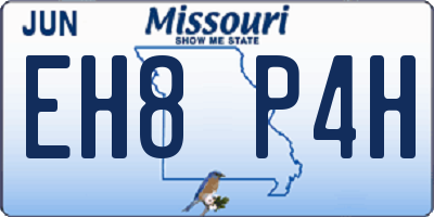 MO license plate EH8P4H