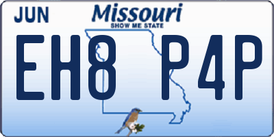 MO license plate EH8P4P
