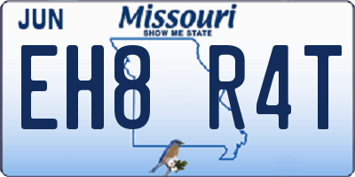 MO license plate EH8R4T