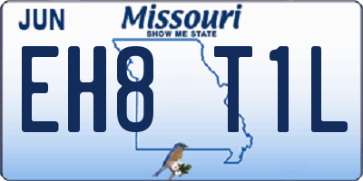 MO license plate EH8T1L