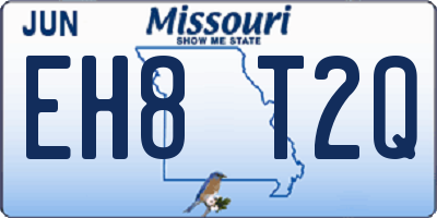 MO license plate EH8T2Q