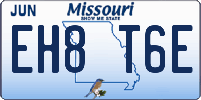 MO license plate EH8T6E