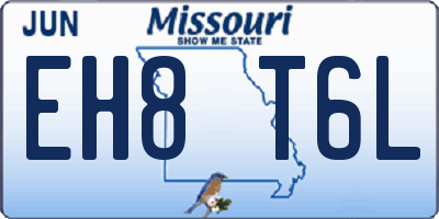 MO license plate EH8T6L