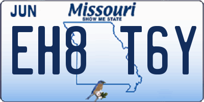 MO license plate EH8T6Y