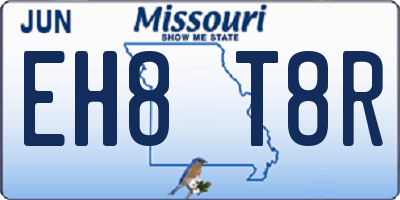 MO license plate EH8T8R