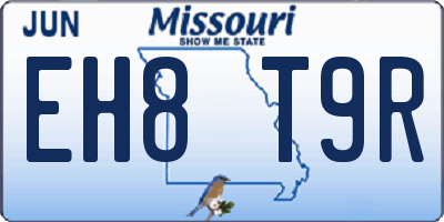 MO license plate EH8T9R