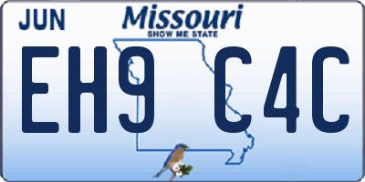 MO license plate EH9C4C