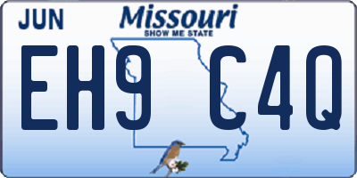 MO license plate EH9C4Q