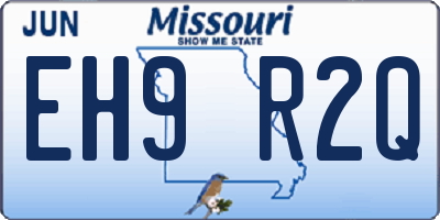 MO license plate EH9R2Q