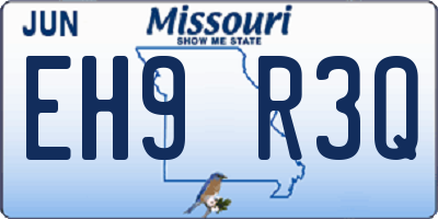 MO license plate EH9R3Q