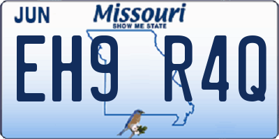 MO license plate EH9R4Q