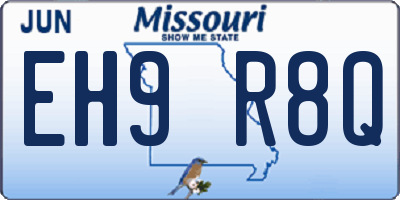 MO license plate EH9R8Q
